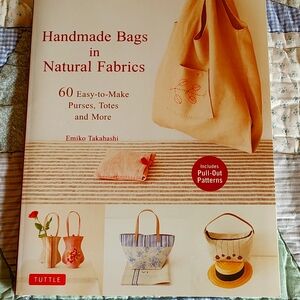 Handmade Bags in Natural Fabrics w/patterns book.